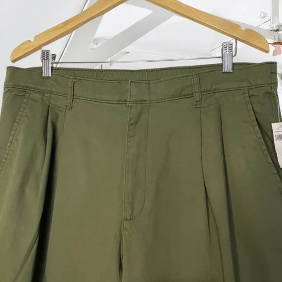 GAP Women's Army Green Trousers - High Rise - Size 18 - NWT Stretch Cotton Pants - Picture 5 of 12